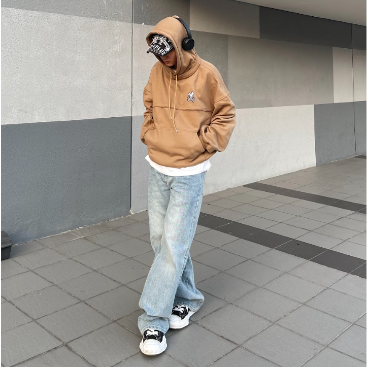 Áo Khoác Nam Nữ Bad Habits RAW HOODIE CARAMEL - Local Brand Chính Hãng