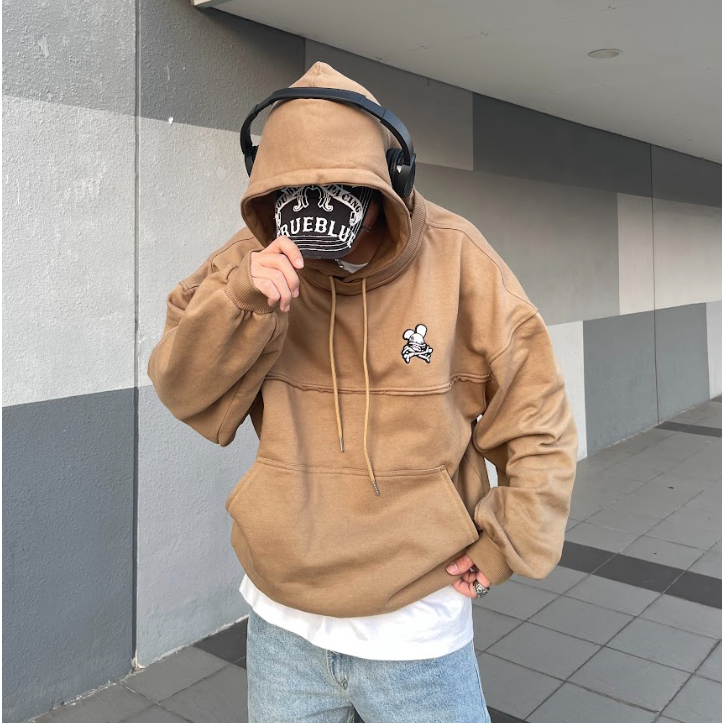 Áo Khoác Nam Nữ Bad Habits RAW HOODIE CARAMEL - Local Brand Chính Hãng