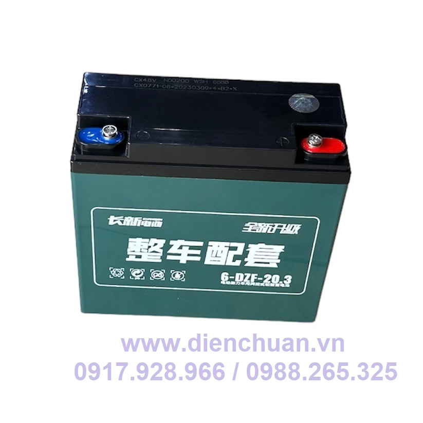 Ắc quy xe đạp điện nội địa Trung Quốc 12V-20.3Ah CHANGXIN 6-DZF-20.3