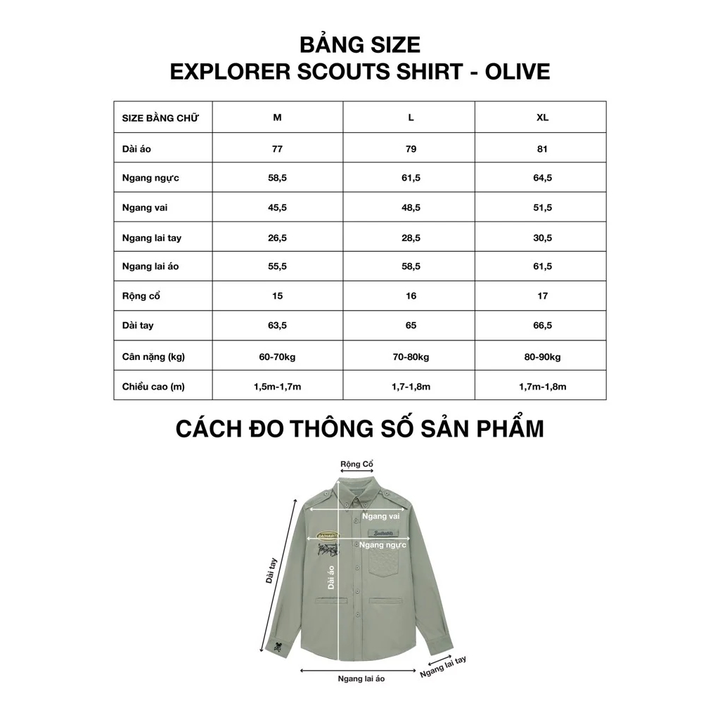 Áo Sơ Mi Nam Bad Habits EXPLORER SCOUTS SHIRT TAN - Local Brand Chính Hãng