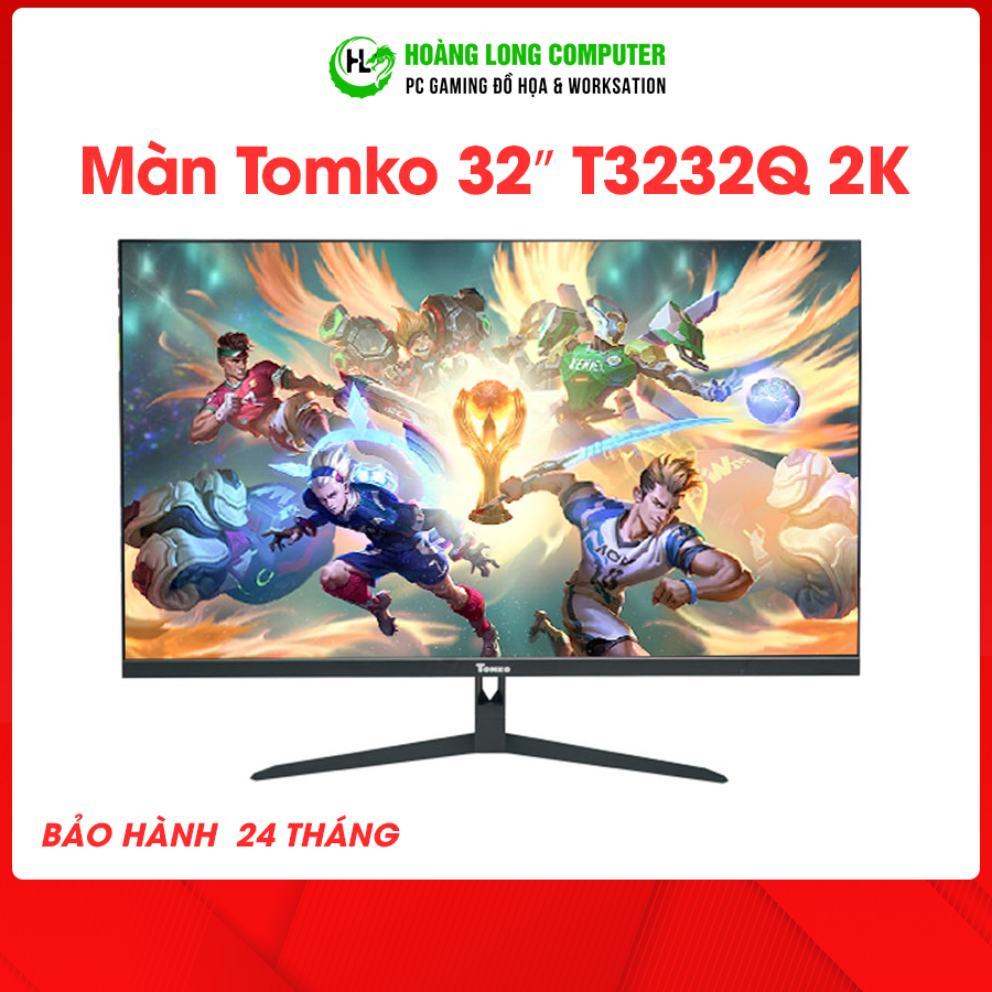 Màn hình máy tính 32 Inch Tomko T3232Q Màn Hình PC 2K IPS-75hz- 10 Bit màu Bảo Hành 24 Tháng - Hoàng Long Computer | BigBuy360 - bigbuy360.vn