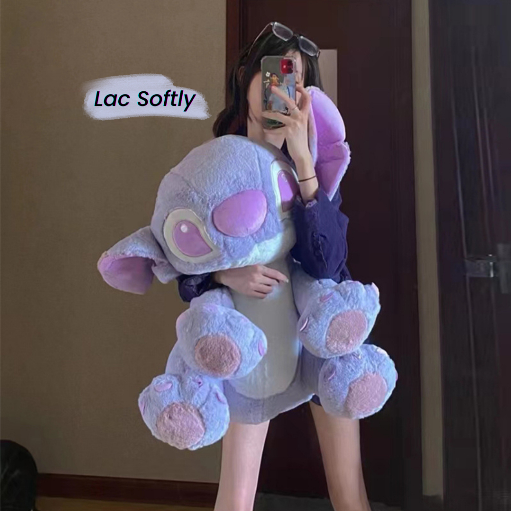 Order | Gấu bông Stitch màu tím pastel mộng mơ, quà tặng lưu niệm dễ thương nhiều kích thước