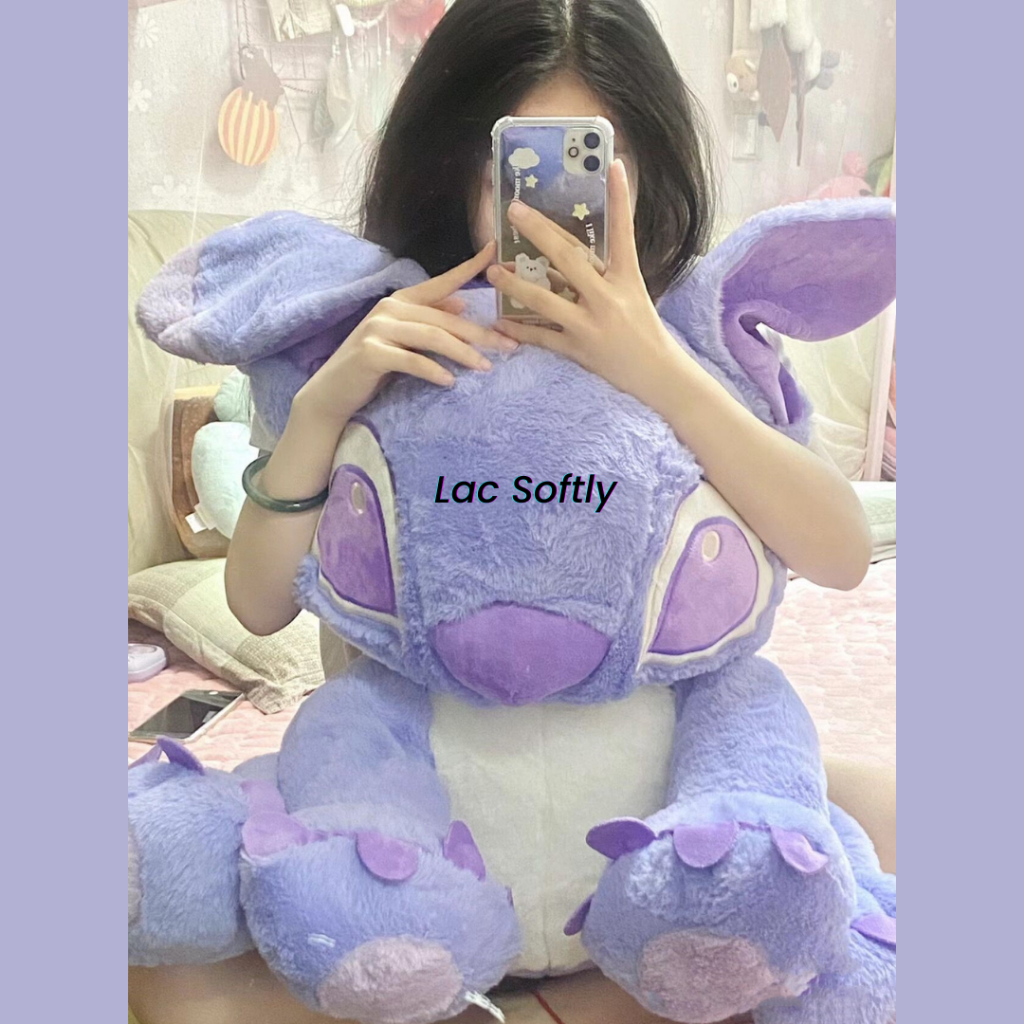 Order | Gấu bông Stitch màu tím pastel mộng mơ, quà tặng lưu niệm dễ thương nhiều kích thước