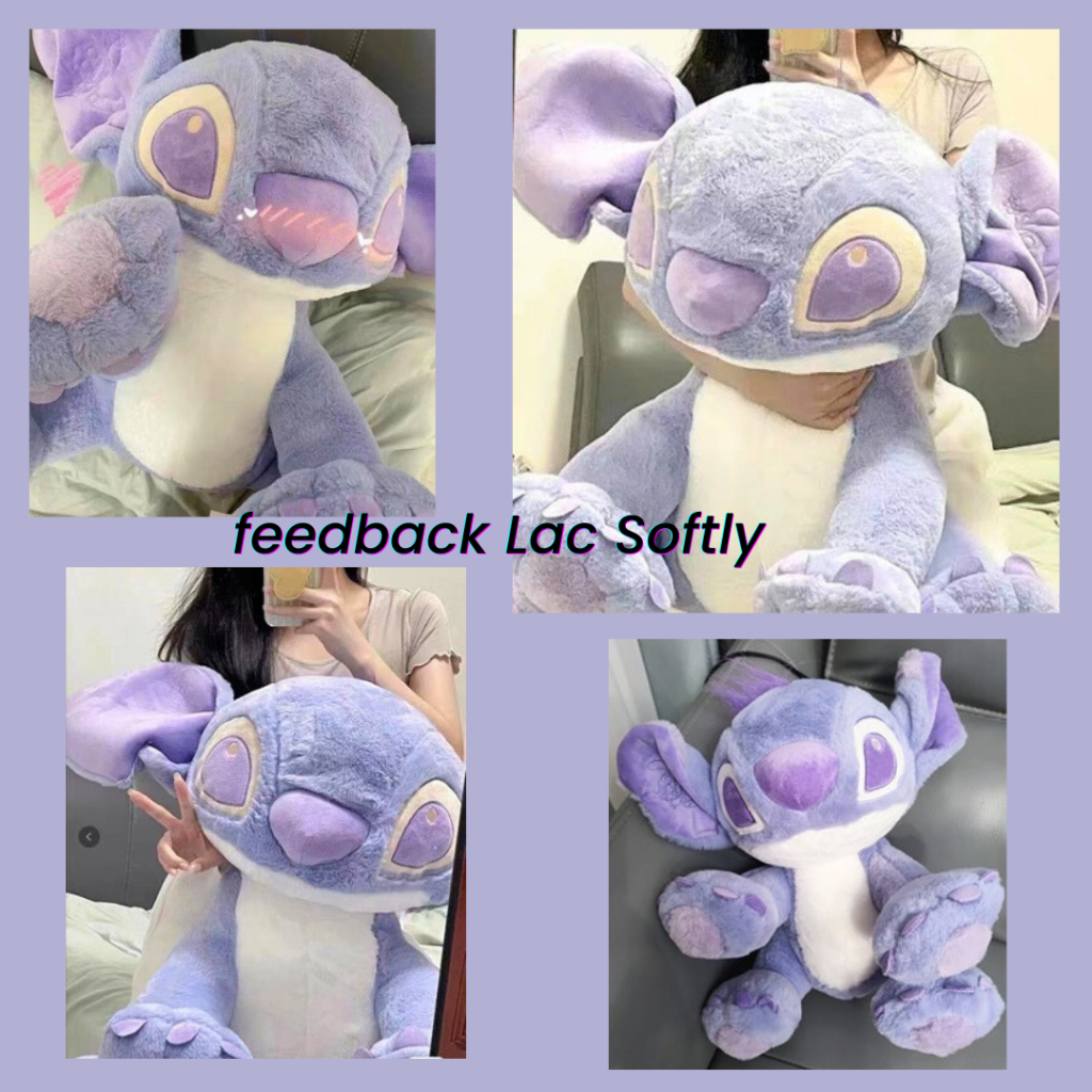 Order | Gấu bông Stitch màu tím pastel mộng mơ, quà tặng lưu niệm dễ thương nhiều kích thước