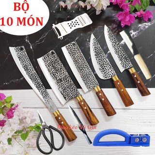 💖Bộ dao 4 món nhà bếp cao cấp nhíp xe loại 1💖 - Dụng cụ nhà bếp