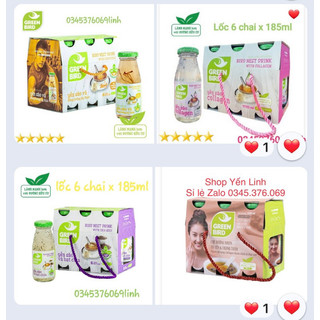 Chè Dưỡng Nhan Tổ Yến và đông trùng hạ thảo (6 chai x 185ml)