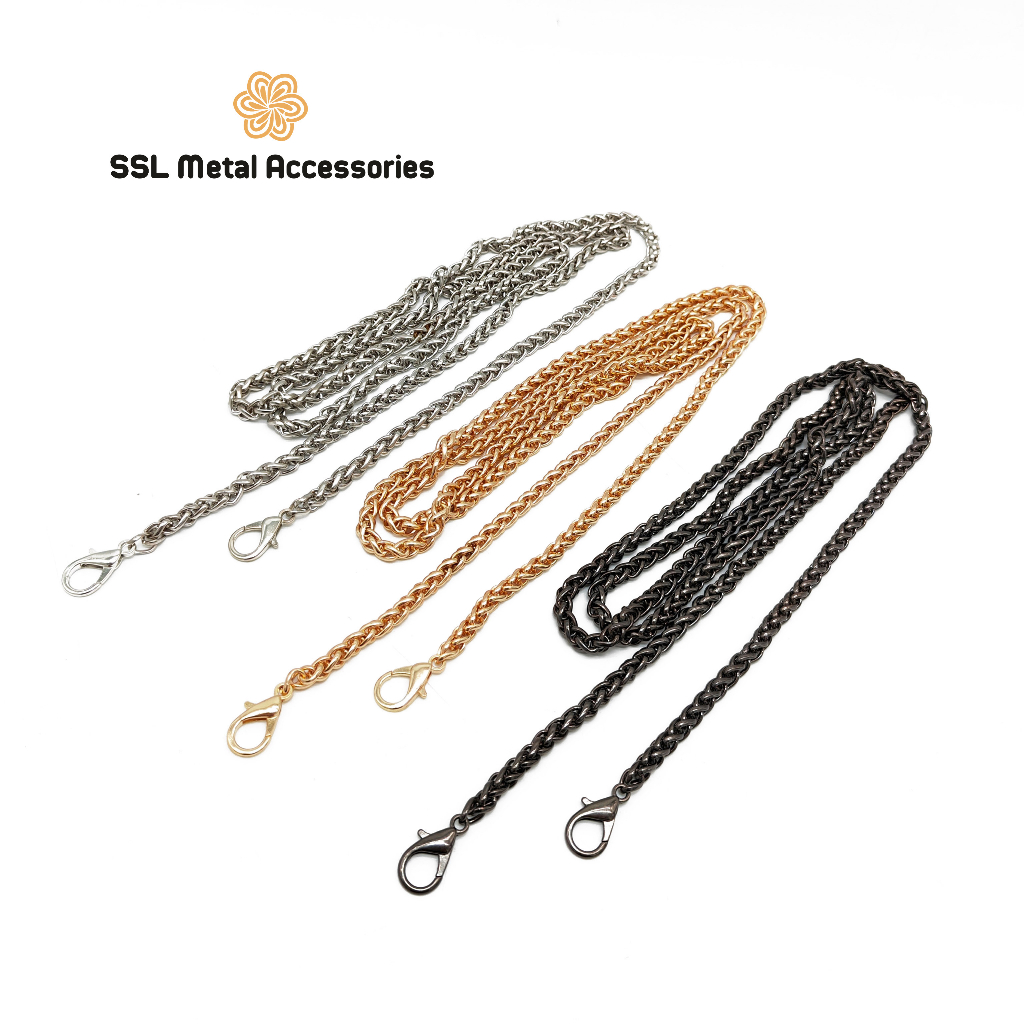 Dây đeo túi xách thời trang mới cao cấp bằng kim loại xích đôi cho túi xách 5mm XHL-C05