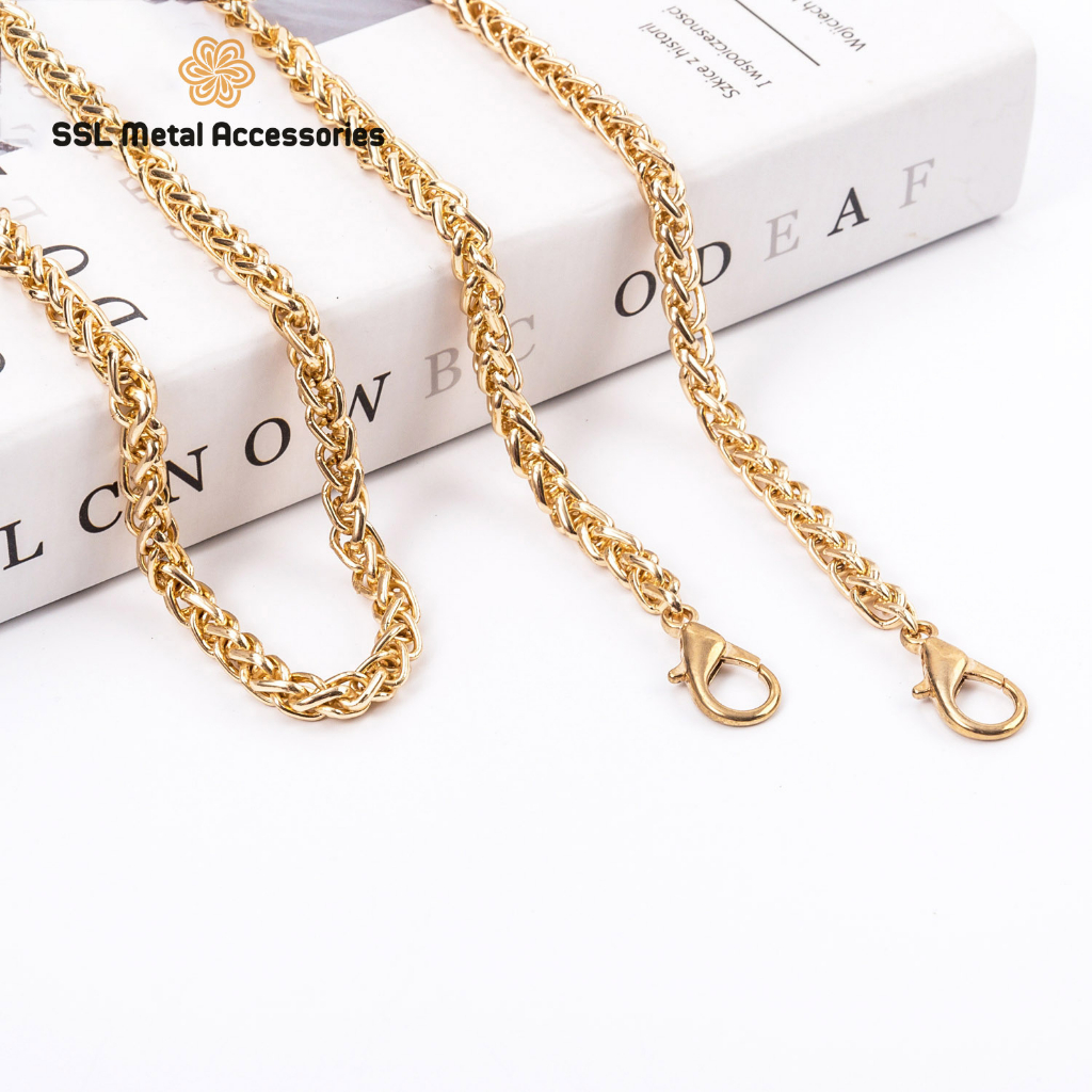 Dây đeo túi xách thời trang mới cao cấp bằng kim loại xích đôi cho túi xách 5mm XHL-C05