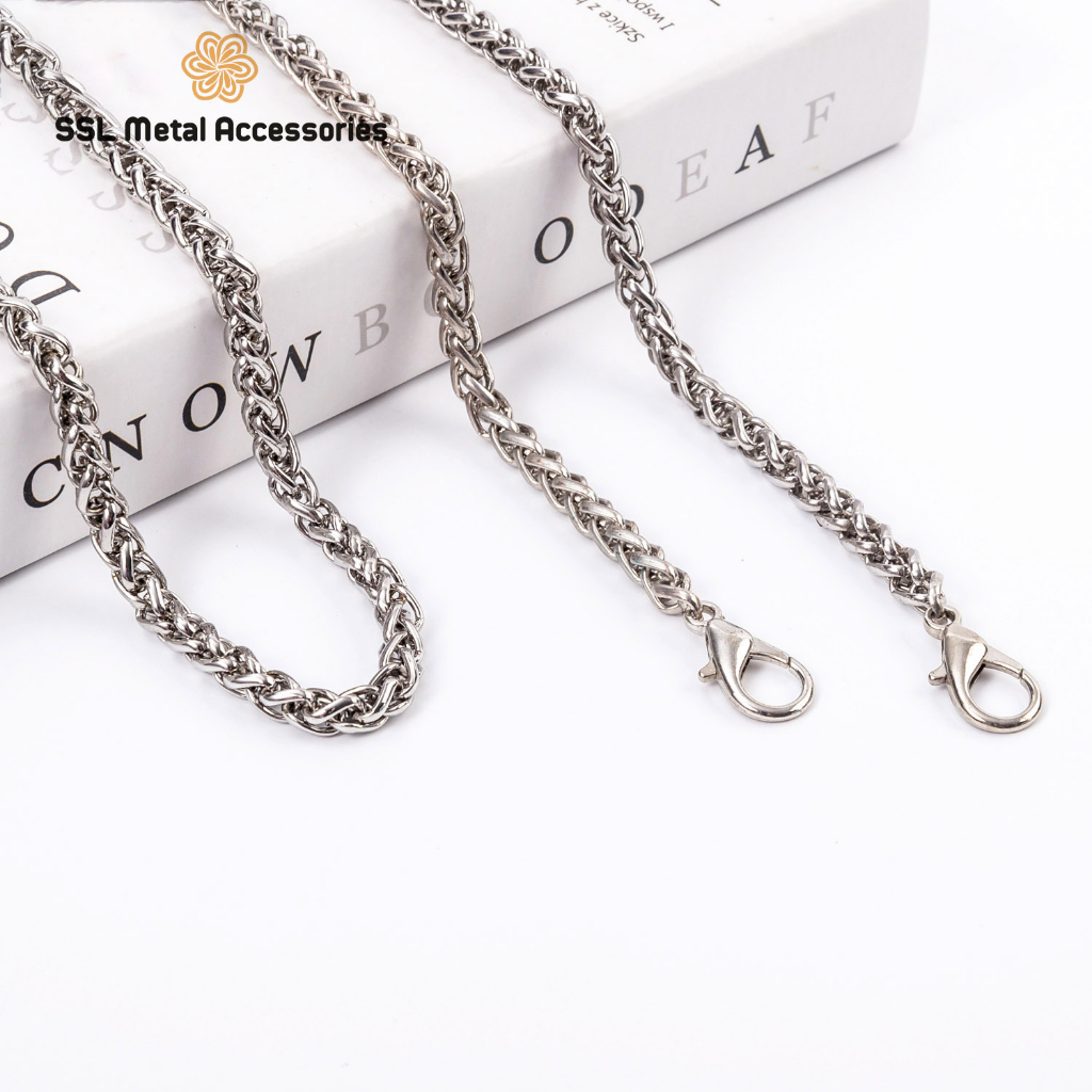 Dây đeo túi xách thời trang mới cao cấp bằng kim loại xích đôi cho túi xách 5mm XHL-C05