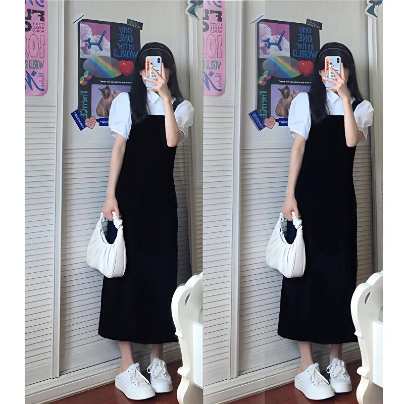 Sét yếm dài phong cáh Hàn Quốc❤️oder 2-4t