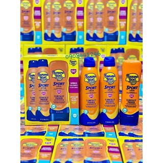 set kem chống nắng Banana Boat Sport Ultra 50+ Mỹ