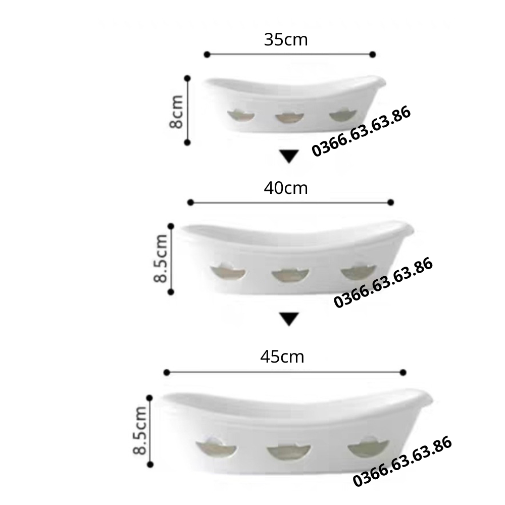 Đĩa sứ hâm nóng thức ăn bằng nến, chất liệu sứ trắng cao cấp, kích thước 35cm, 40cm, 45cm