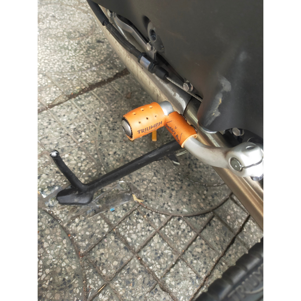 Bọc cần số xe moto da bò thật