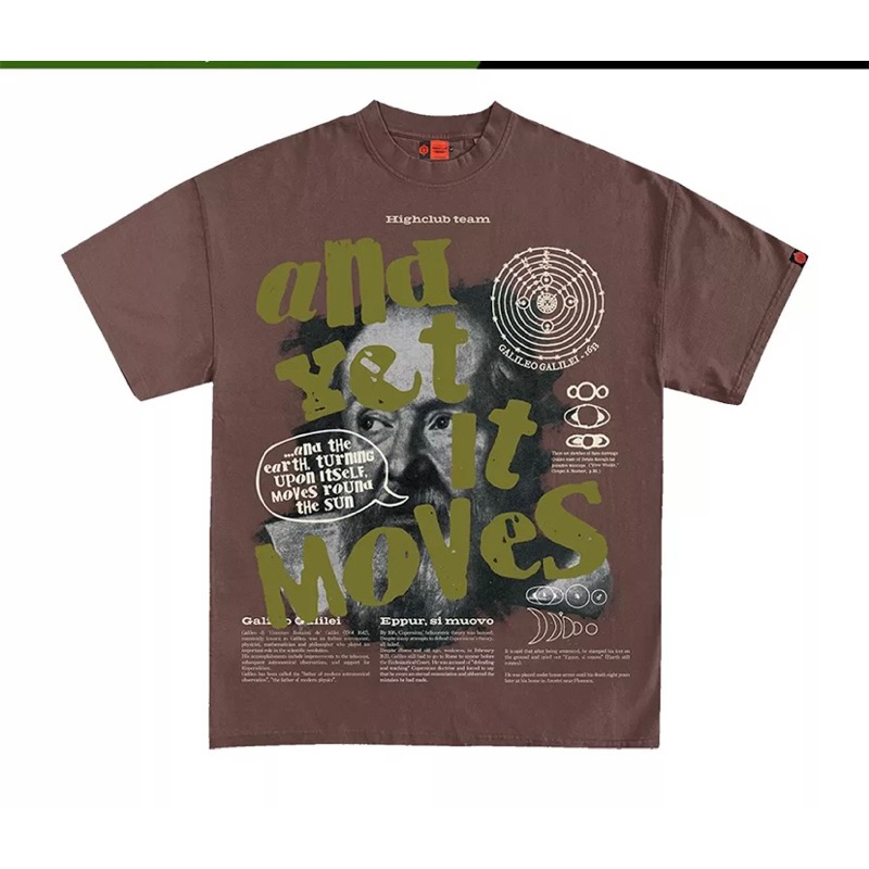Áo thun UNISEX màu nâu Highclub size L