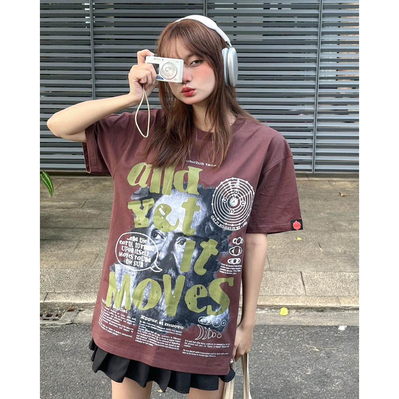 Áo thun UNISEX màu nâu Highclub size L