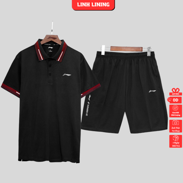 bộ thể thao nam lining, sét quần áo nam cao cấp hàng xuất dư siêu đẹp