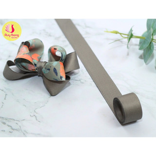 Cuộn 5m - Ruy băng lụa mờ HQ link 2, dây ruy băng lụa làm nơ phụ kiện tóc, phụ kiện may mặc