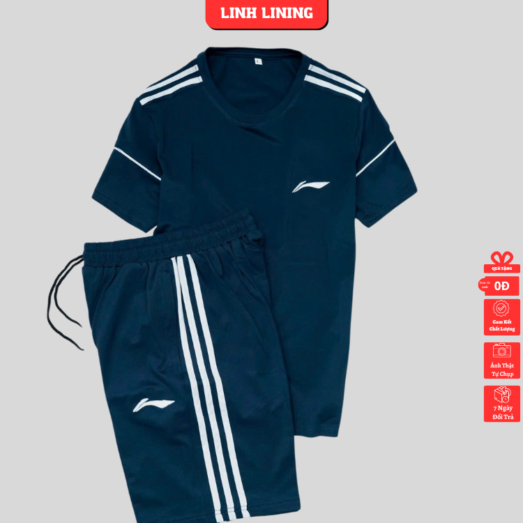 Bộ thể thao nam, bộ thể thao lining xuất dư chất siêu đẹp mẫu mới nhất 2023