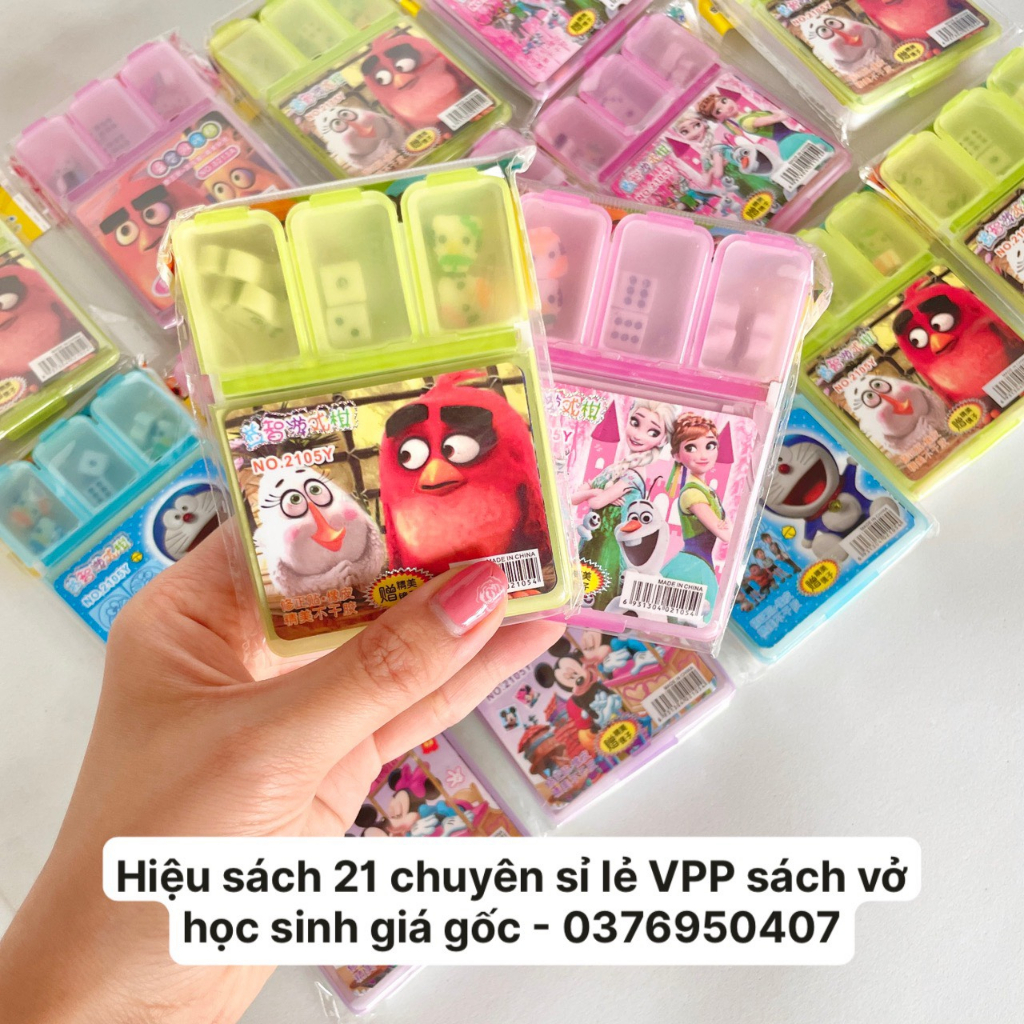 Giấy xoá dán kèm đồ gương và đồ chơi, xóa dán giấy