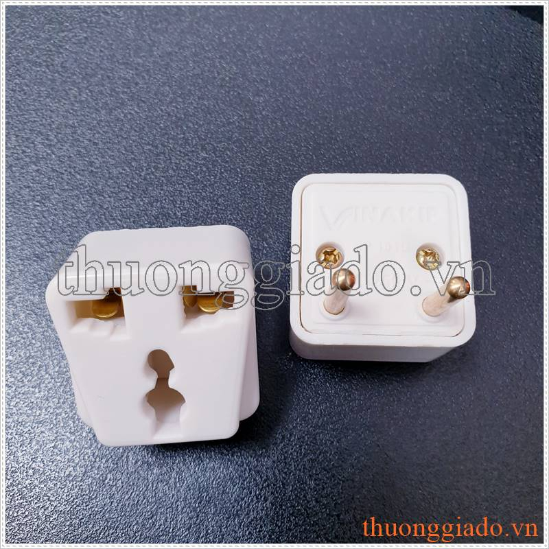 Đầu chuyển đổi phích cắm ổ điện 3 chân sang 2 chân Vinakip