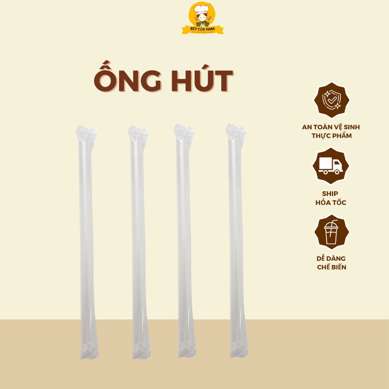 Ống hút có màng bọc an toàn - vệ sinh- tiện lợi bếp nhà HaNa