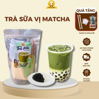 Set nguyên liệu pha trà sữa matcha,nho, khoai môn BẾP CỦA HANA  thành phẩm 25-30 ly