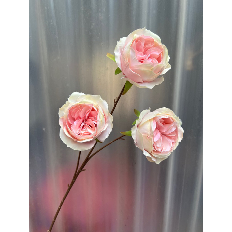 Cành Hồng Ohara nhân tạo 3 bông dài 70 cm