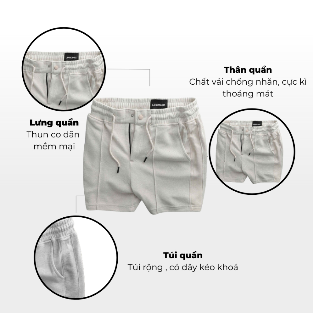 Quần Lửng Nam Màu Xám,Đen, Trắng, Đen, Xanh Đen Quần Short Nam Tập Gym, Chạy Bộ QDK230 zunichic