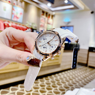 Đồng hồ nữ dây silicon đeo tay chống nước thời trang Guess W0562L1 size 36mm fullbox , vỏ thép
