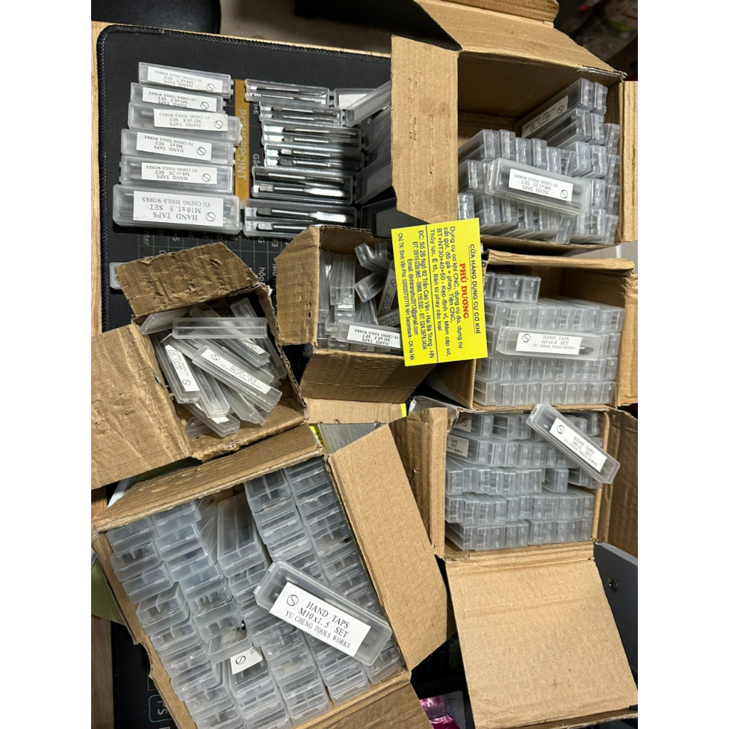 Mũi taro ren các loại M3-M4-M5-M6-M8-M10 kèn tay quay ta rô T 3-8mm