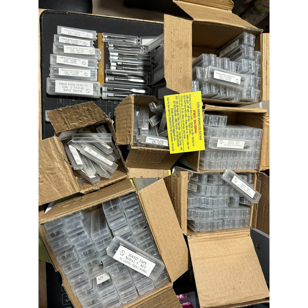 Mũi taro ren các loại M3-M4-M5-M6-M8-M10 kèn tay quay ta rô T 3-8mm