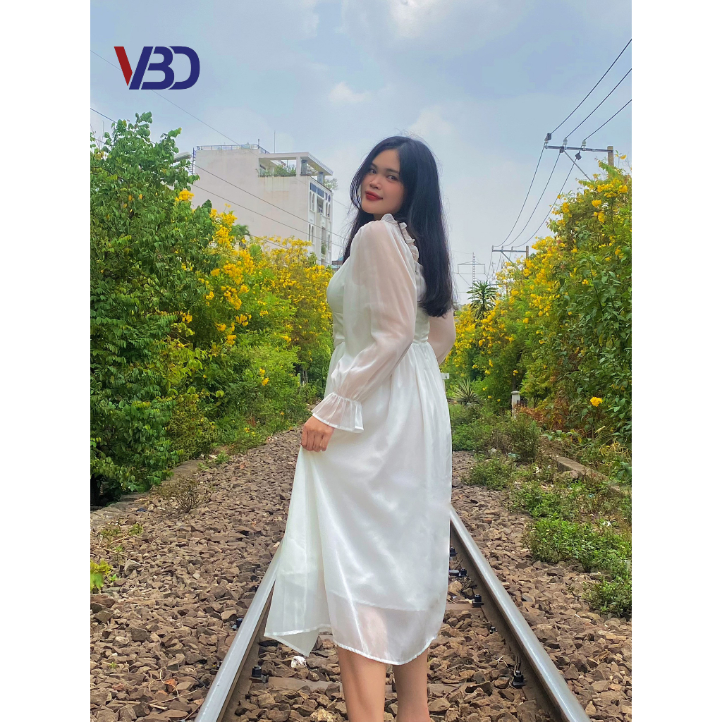 Đầm voan bigsize dáng dài DA046 dành cho nàng béo mập từ 45 tới 90kg
