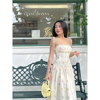 ĐẦM MIDI HOA HAI DÂY (KÈM VIDEO HÌNH THẬT)