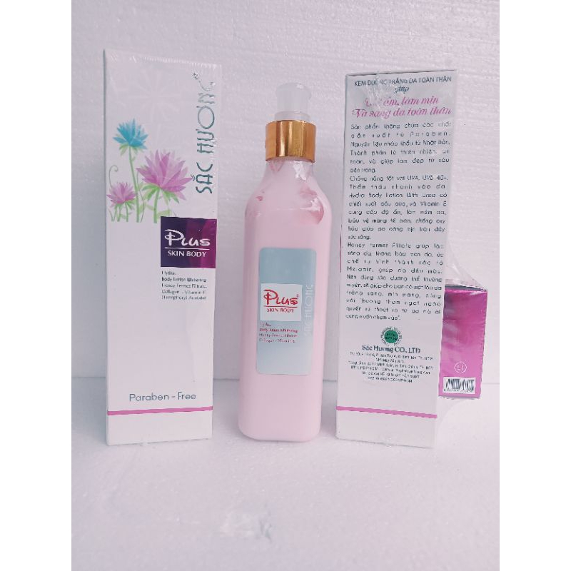 kem sắc hương body plus hồng