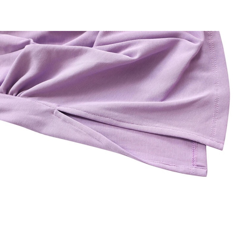 Đầm body thun gân dây