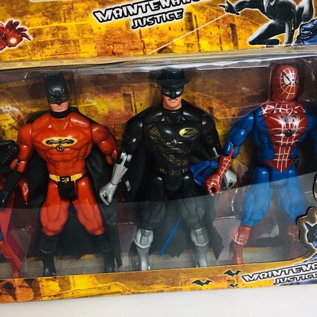 Siêu nhân, siêu anh hùng đồ chơi vỉ 12 nhân vật cho bé