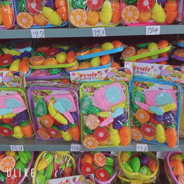 Đồ chơi nấu ăn KHAY VÀ RỔ KÈM DAO THƠT cho bé - Bộ nhà bếp trẻ em giáo dục kỹ năng cho bé trai bé gái