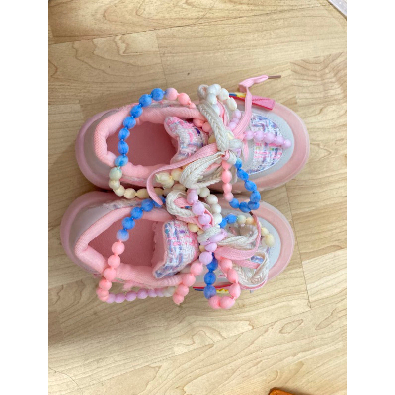 Giày thể thao ulzzang độn đế cute unisex kèm chaim hottrend