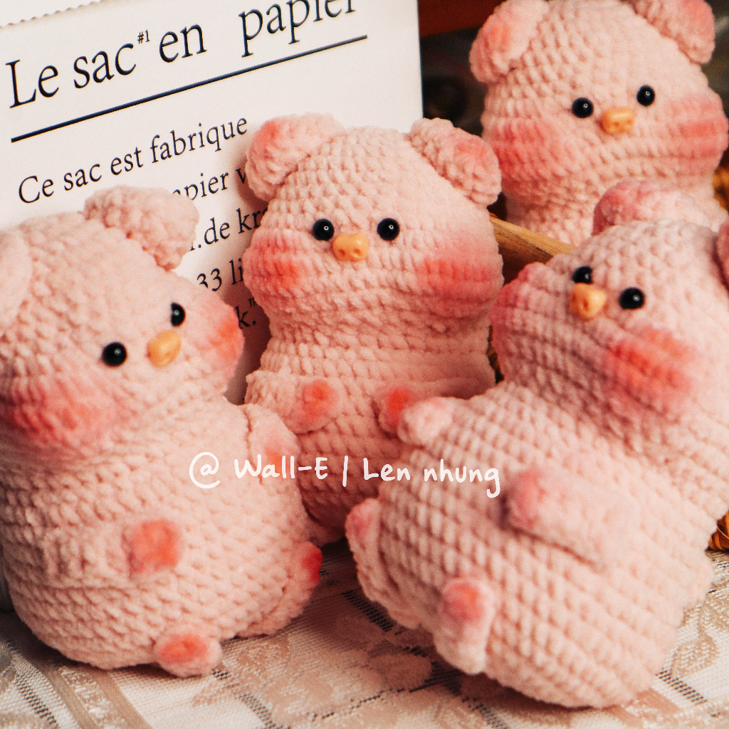 Heo bánh mì thú bông len