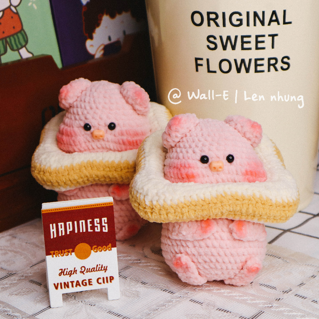 Heo bánh mì thú bông len