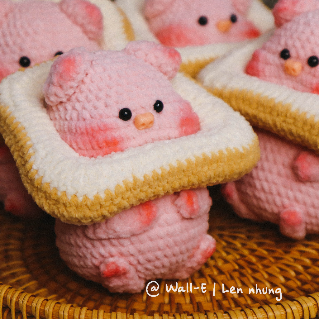 Heo bánh mì thú bông len