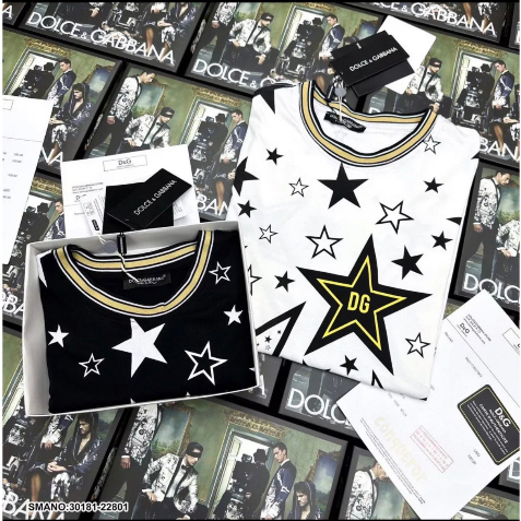 Áo Phông, Áo Thun Tay Lỡ Họa Tiết Ngôi Sao Cho Nam Nữ