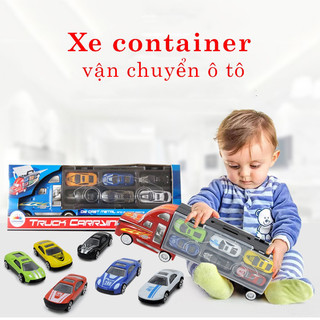 Đồ Chơi Xe Container Vận Chuyển Ô Tô