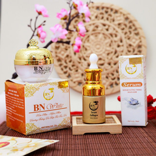 [CHÍNH HÃNG]⚡ Combo Kem Face & Serum BN White Dưỡng Trắng Da, Mờ Nám, Tàn Nhang, Thâm, Ngừa Mụn