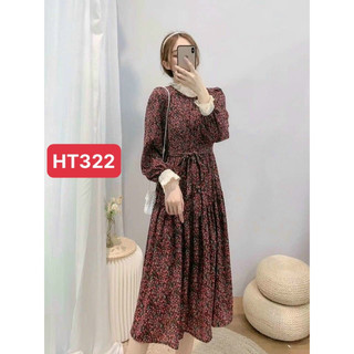 đầm bầu dài tay - ht324