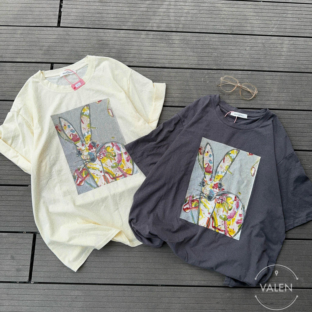Áo pull MM Thỏ art sắc màu ( 4100 )