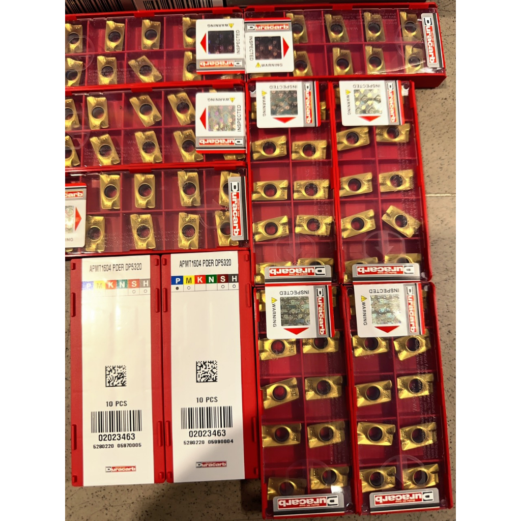 Chíp phay APMT1604 Hãng Duracarb HQ chuyên gia công thép trước nhiệt