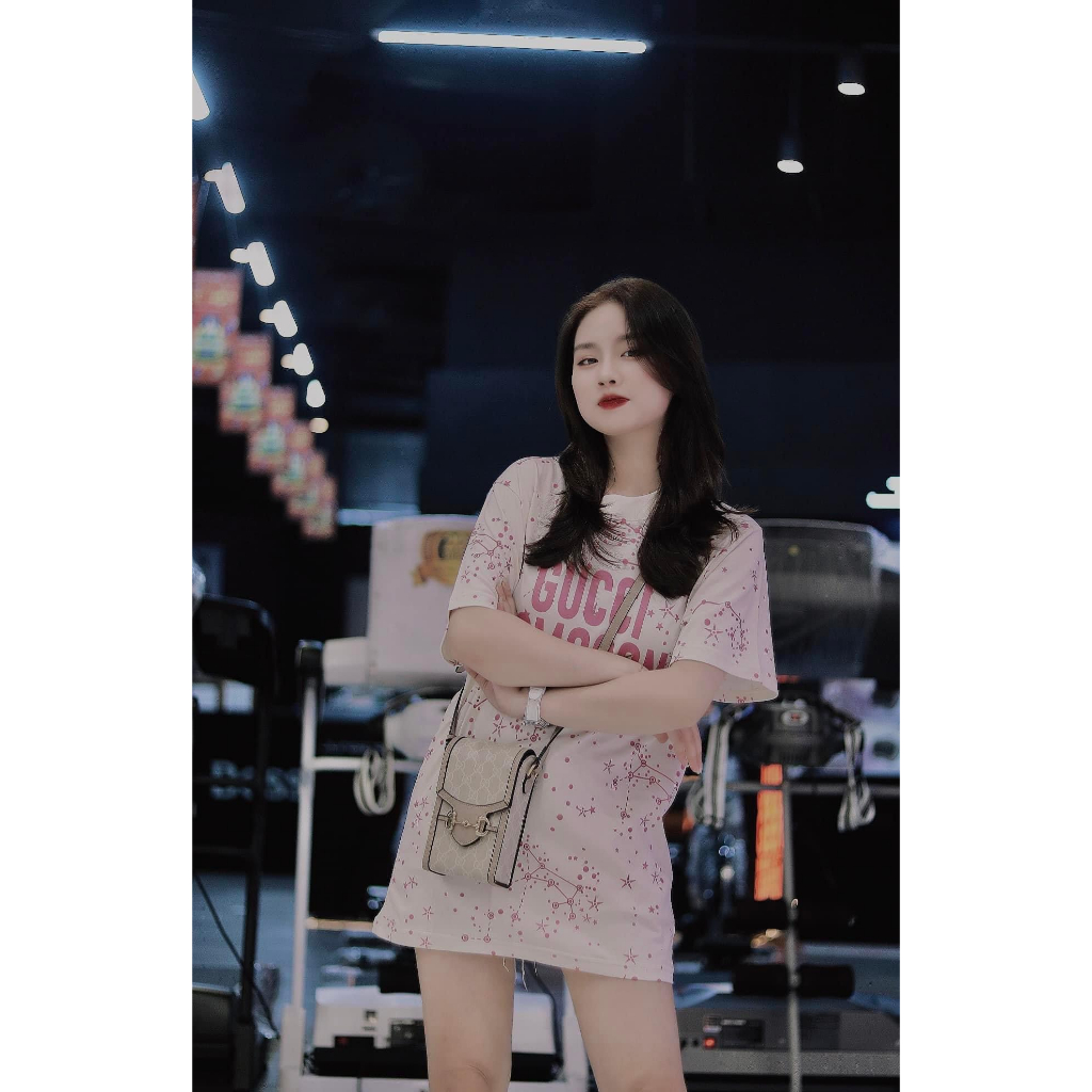 Áo Thun Unisex Nam Nữ Gucci Cosmogonie Tay Lỡ Form Rộng Thấm Hút Mồ Hôi | BigBuy360 - bigbuy360.vn