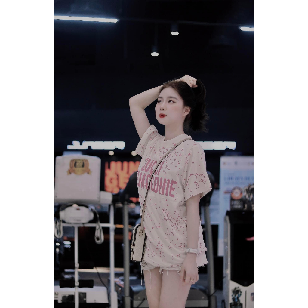 Áo Thun Unisex Nam Nữ Gucci Cosmogonie Tay Lỡ Form Rộng Thấm Hút Mồ Hôi | BigBuy360 - bigbuy360.vn