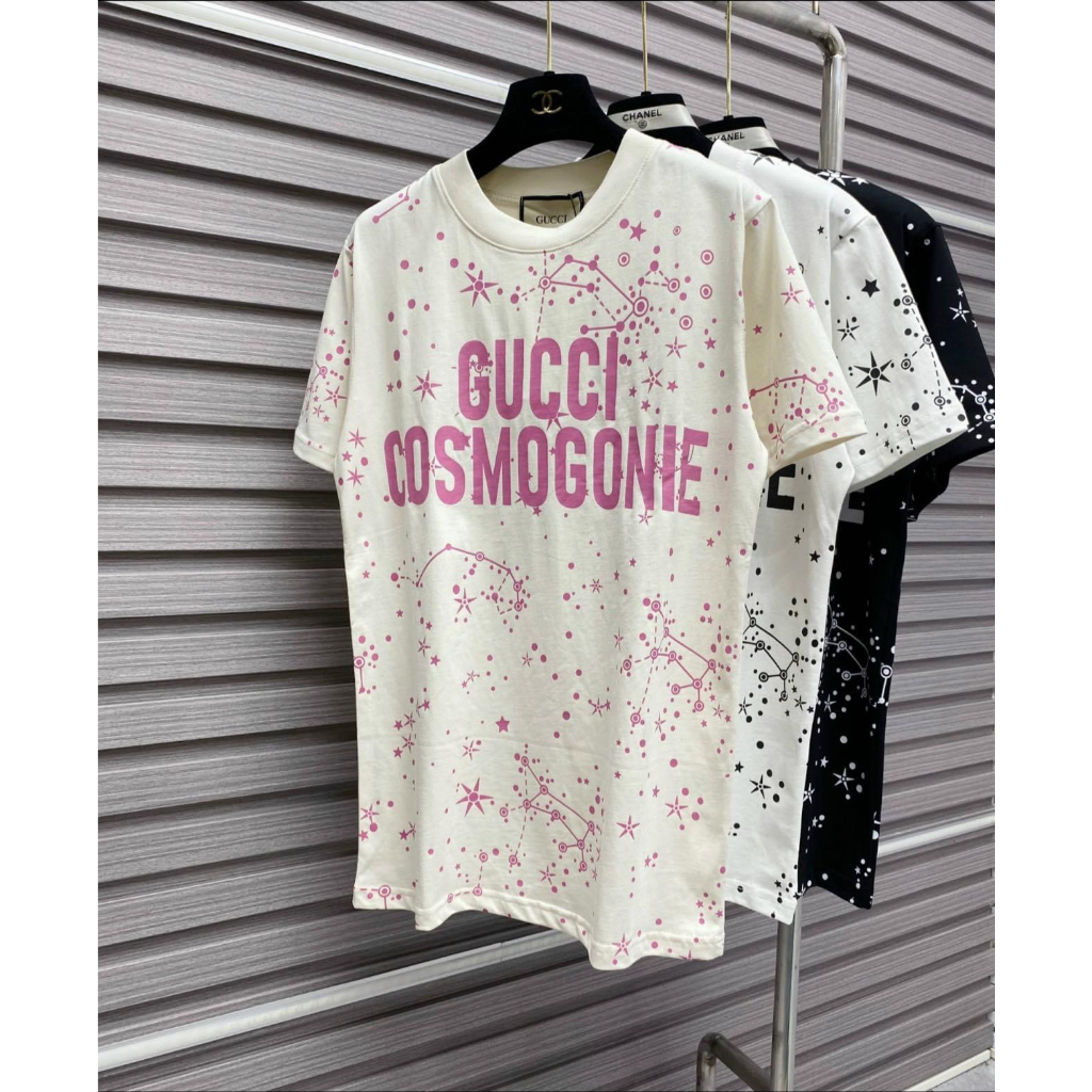 Áo Thun Unisex Nam Nữ Gucci Cosmogonie Tay Lỡ Form Rộng Thấm Hút Mồ Hôi | BigBuy360 - bigbuy360.vn
